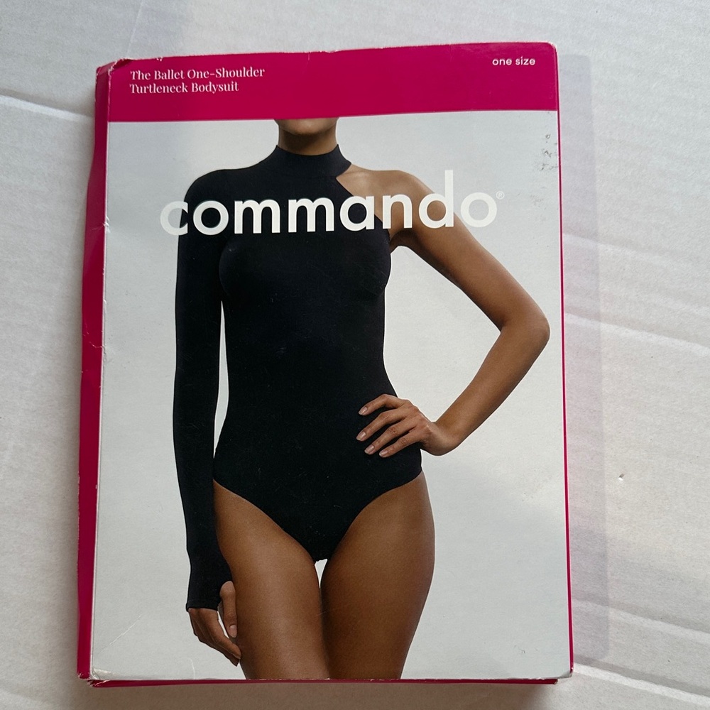 Commando Black One-Shoulder Bodysuit